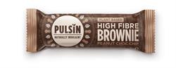 Peanut Choc Chip High fibre Brownie 35g, Pulsin