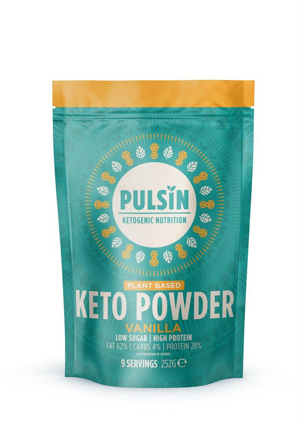 Pulsin vanilla keto протеин прах 252g