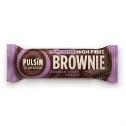 Enrobed high fibre brownie - Double choc dream, Pulsin