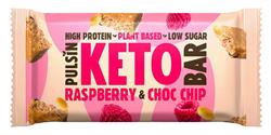 Raspberry Choc Chip Keto Bar 50g, Pulsin