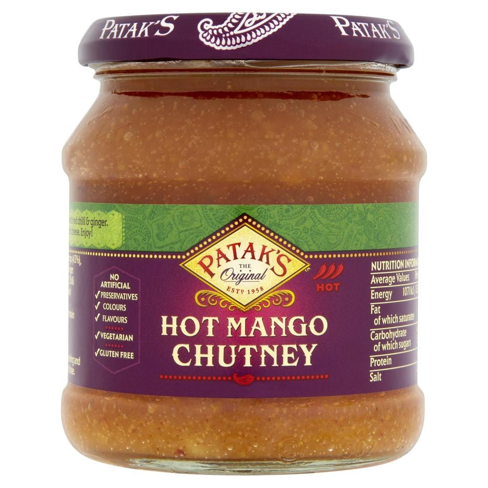 Pataks Hot Mango Chutney 340g