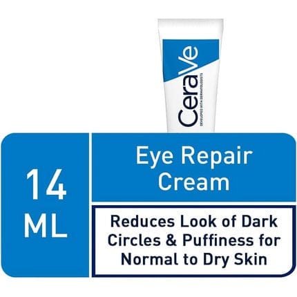 CeraVe Eye Repair Cream for Dark Circles & Puffiness 14ml with Hyaluronic Acid and 3 Essential Ceramides