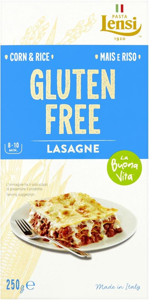 Pasta Lensi La Buona Vita Gluten Free Corn & Rice Lasagne 250g