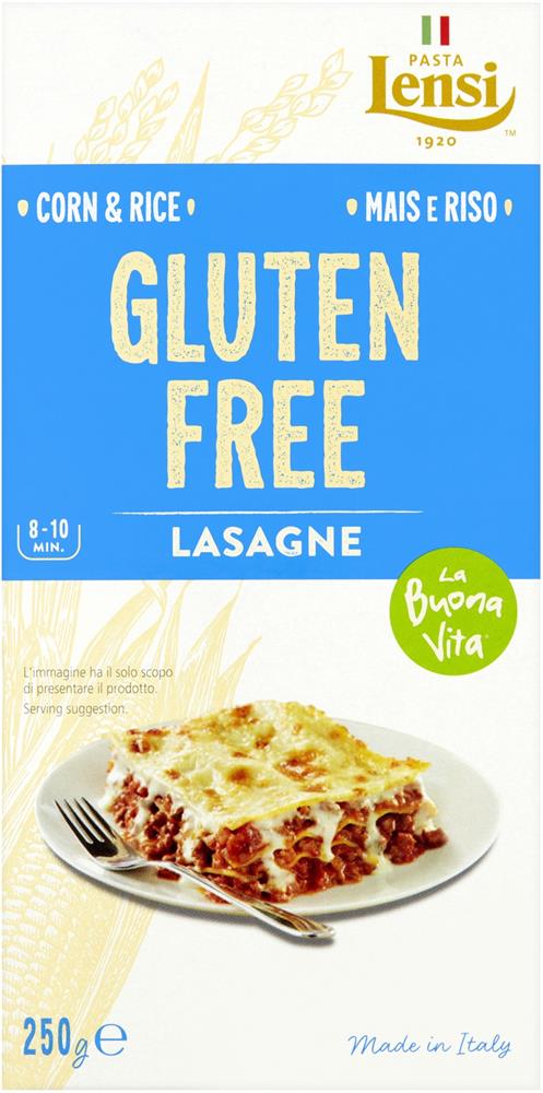 Makaronu lensi la Buona Vita bez lipekļa kukurūzas un rīsu lazagne 250g