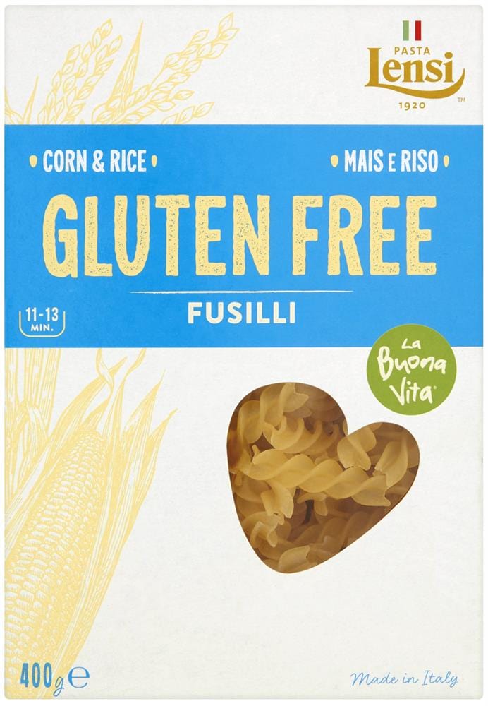 Pasta Lensi Lensi La Buona Vita Gluten Free Fusilli 400g