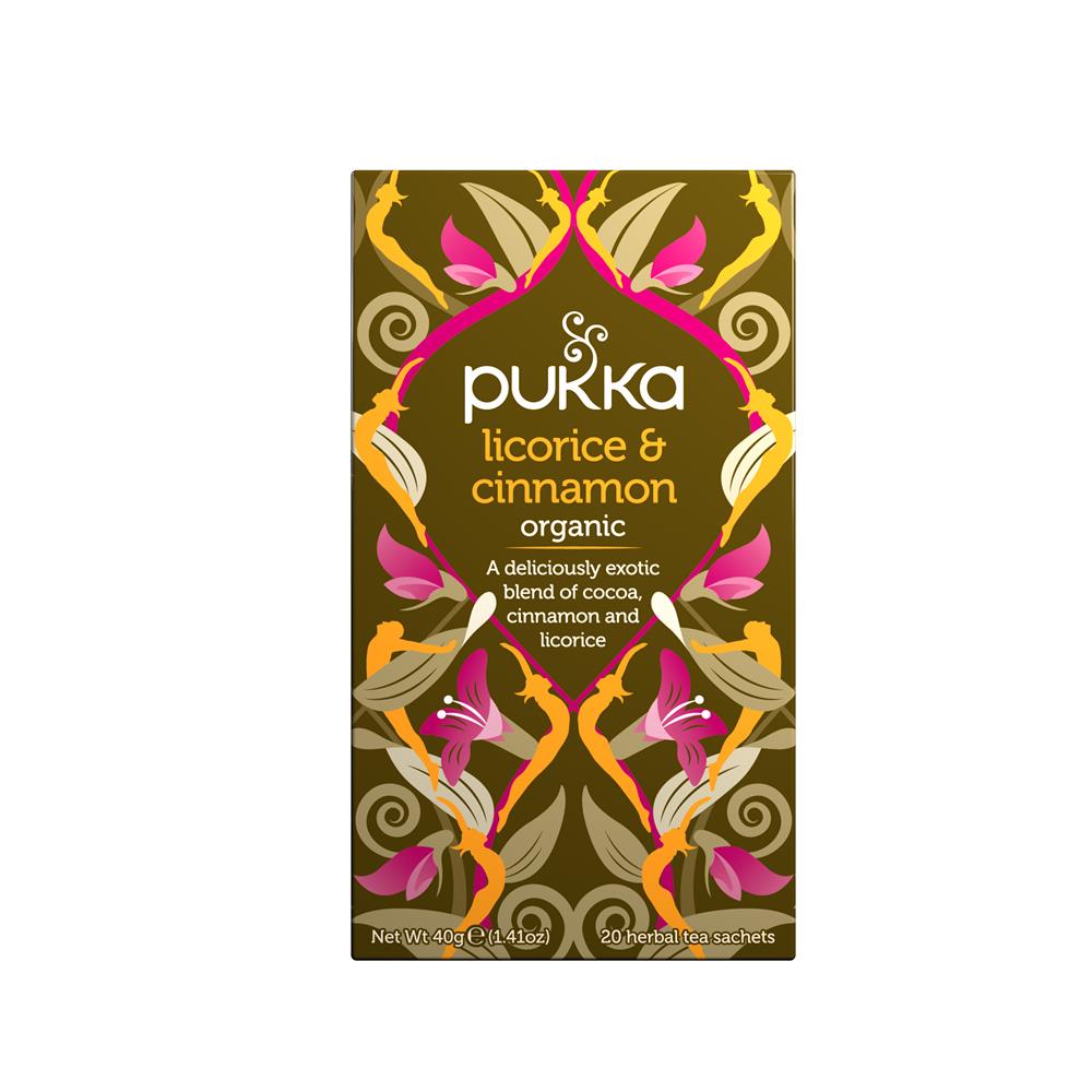 Pukka Herbs Pukka Organiczna lukrecja i cynamon herbata ziołowa x 20 saszetek