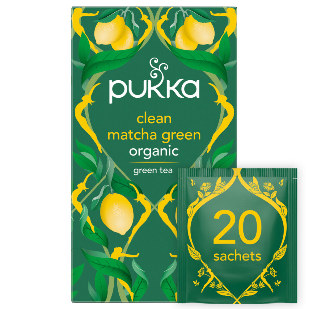 „Pukka Herbs Clean Matcha“ žalioji arbata 20 paketėlių