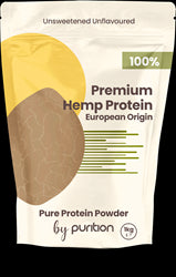 100% Vegan Hemp Protein Powder European Origin GF Omega 3&6 1kg, Purition