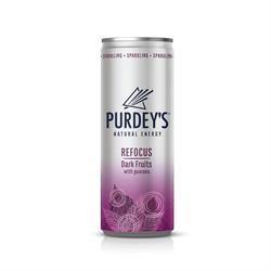 Refocus Dark Fruits Natural Energy Drink 250ml, Purdeys