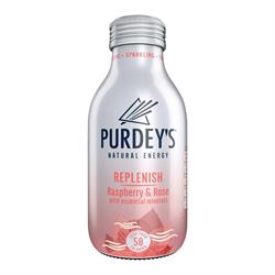 Replenish Raspberry & Rose Natural Energy 330ml, Purdeys