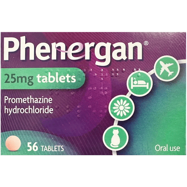 Phenergan Tablets 25mg Pack of 56 - welzo