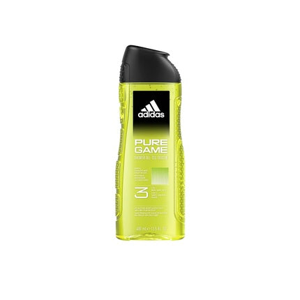 CONFETTIWOW adidas Pure Game 3-in-1 Shower Gel & Shampoo for Men 400ml