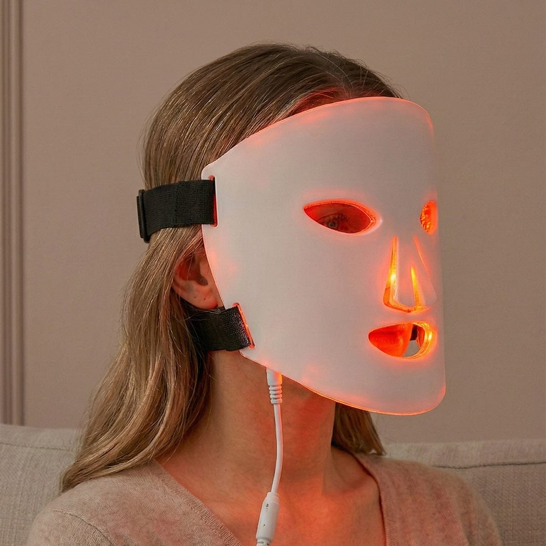 Skin LED Red Light Therapy Face Mask Anti-Ageing, Enhancing Collagen Reduce Wrinkles