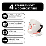 Skin LED Red Light Therapy Face Mask Anti-Ageing, Enhancing Collagen  Reduce Wrinkles