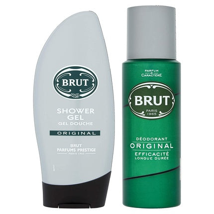 Brut Deodorant Spray und Duschgel Geschenkset 200 ml Original