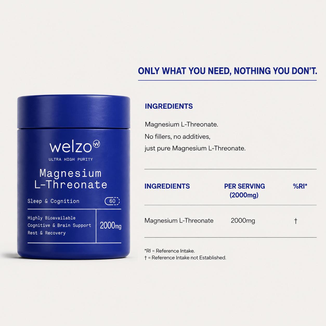 Welzo Magnesio Treonato 2000mg