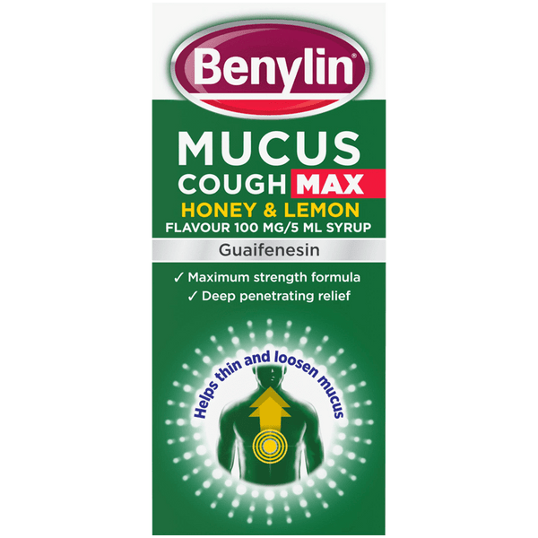 Benylin Mucus Cough Max Honey & Lemon Syrup 300ml - welzo