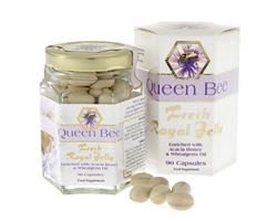 Queen Bee Royal Jelly 90 Caps, Queen Bee