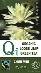 Organic Fairtrade Loose-leaf Chun Mee Tea - 100g, Qi