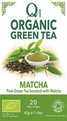 Qi Organic Green Tea & Matcha 20 bags / 40g, Qi