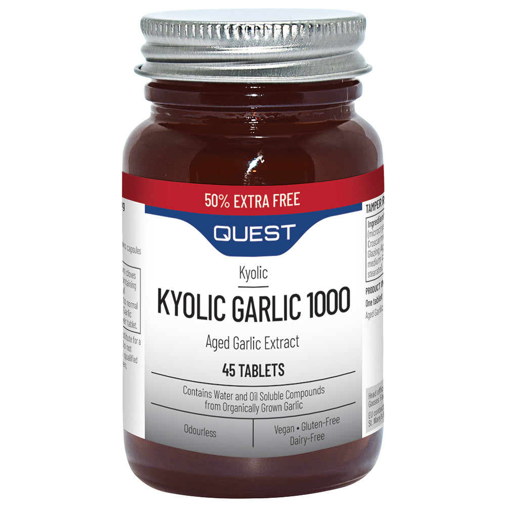 Quête kyolique ail 1000 mg (50% supplémentaire gratuitement)