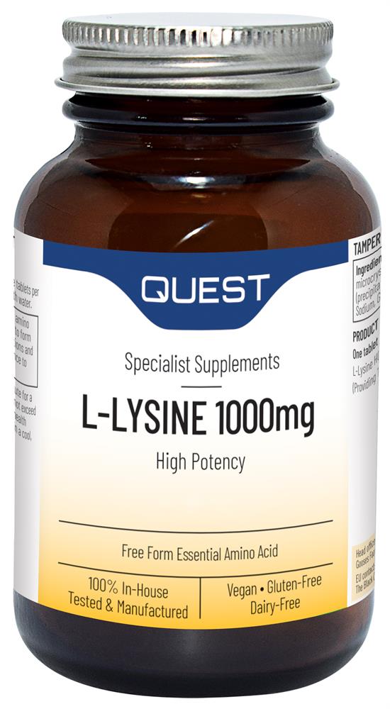 Onglets de quête L-lysine 1000mg 90