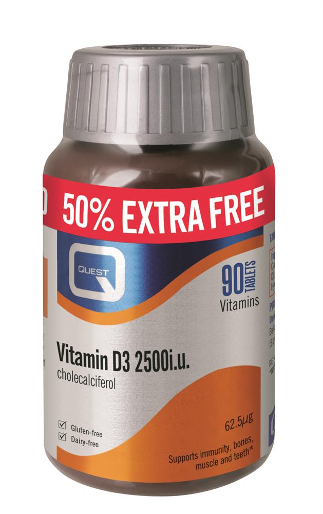 Missão vitamina d 2500i.u (50% extra grátis)