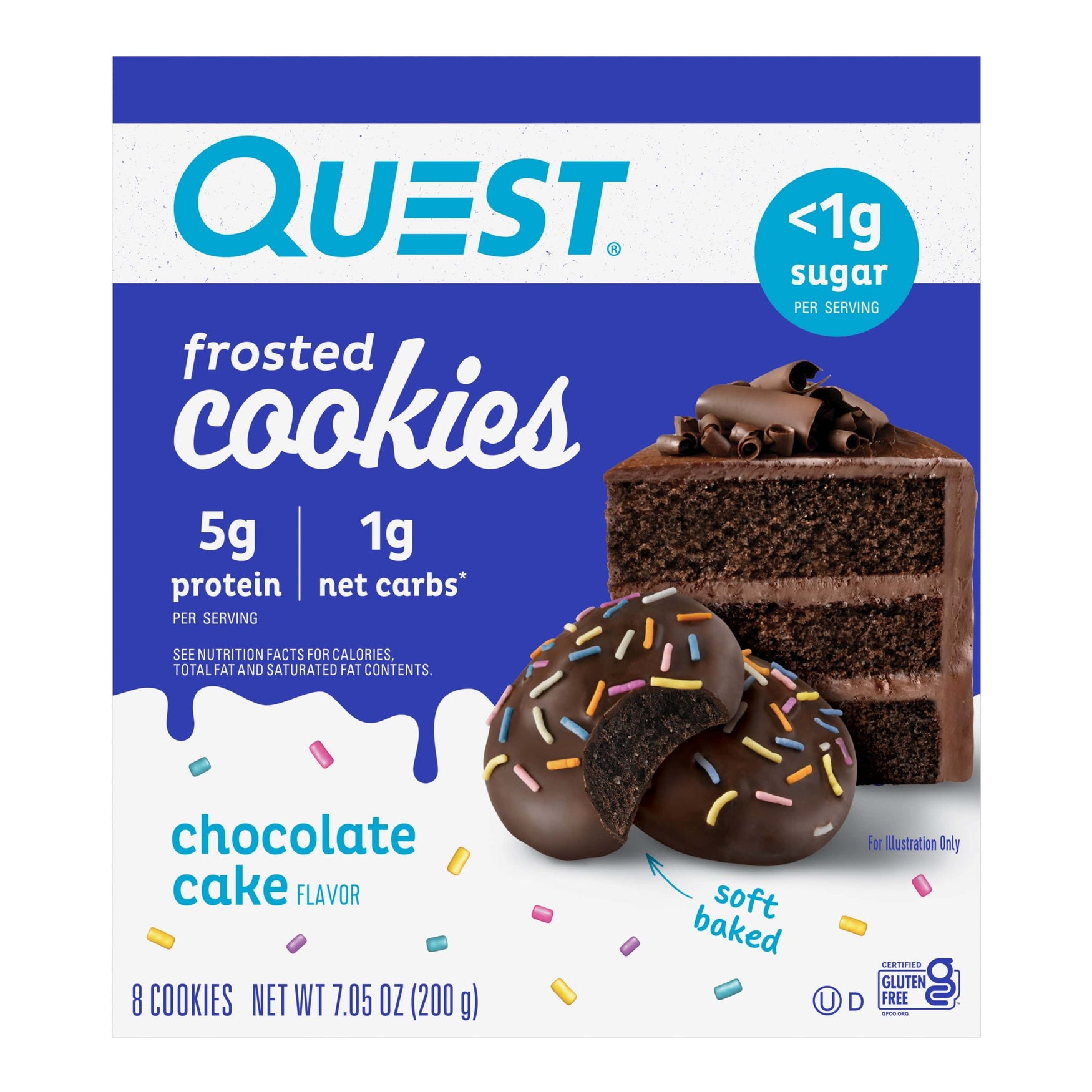 Quest Nutrition Frosted Cookies 8x25g Chocolate Cake