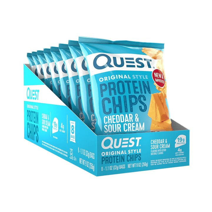 Quest Nutrition Protein Chips 8x32g Cheddar & Sour Cream