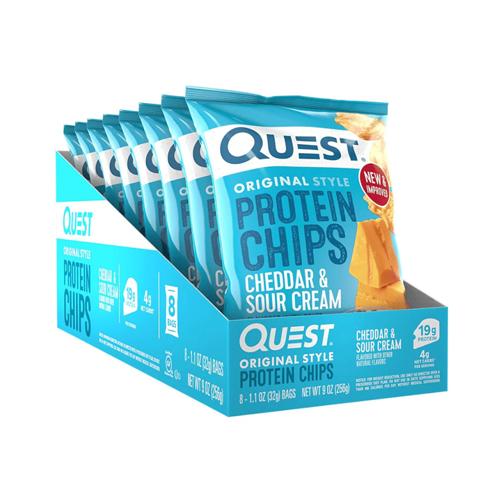 Quest Nutrition Protein Chips 8x32g Cheddar & Sour Cream