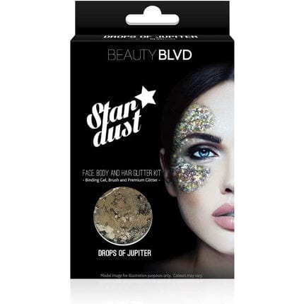 BEAUTYBLVD Stardust Glitter Kit for Face, Hair, and Body - Drops of Jupiter