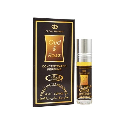 Oud & Rose 6ml Concentrated Perfume Oil Attar by Al Rehab Perfumes