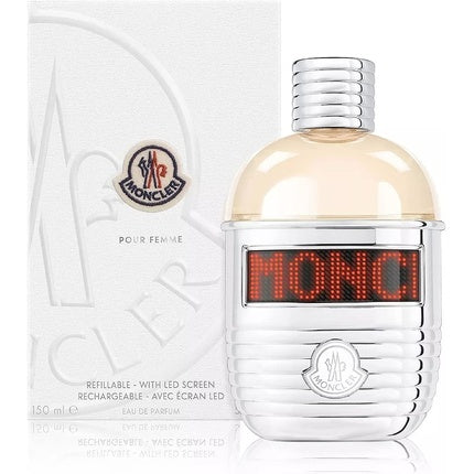 MONCLER Pour Femme Eau de Parfum Women's Fragrance Refillable + LED Screen 150ml