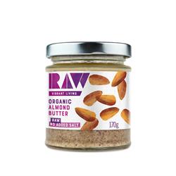 Organic Raw Whole Almond Butter 170g, Raw Health