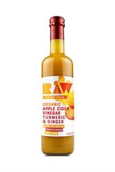 Org Raw Apple Cider Vinegar with  Turmeric & Ginger 500ml, Raw Health