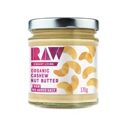 Organic Raw Whole Cashew Butter 170g, Raw Health