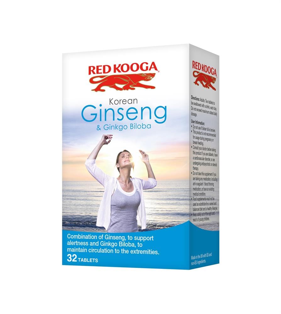 Ginseng Kooga rouge et ginkgo biloba 32 comprimés