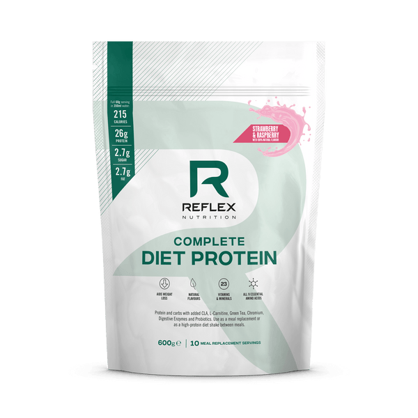 Reflex Nutrition Complete Diet Protein 600g Strawberry and Raspberry