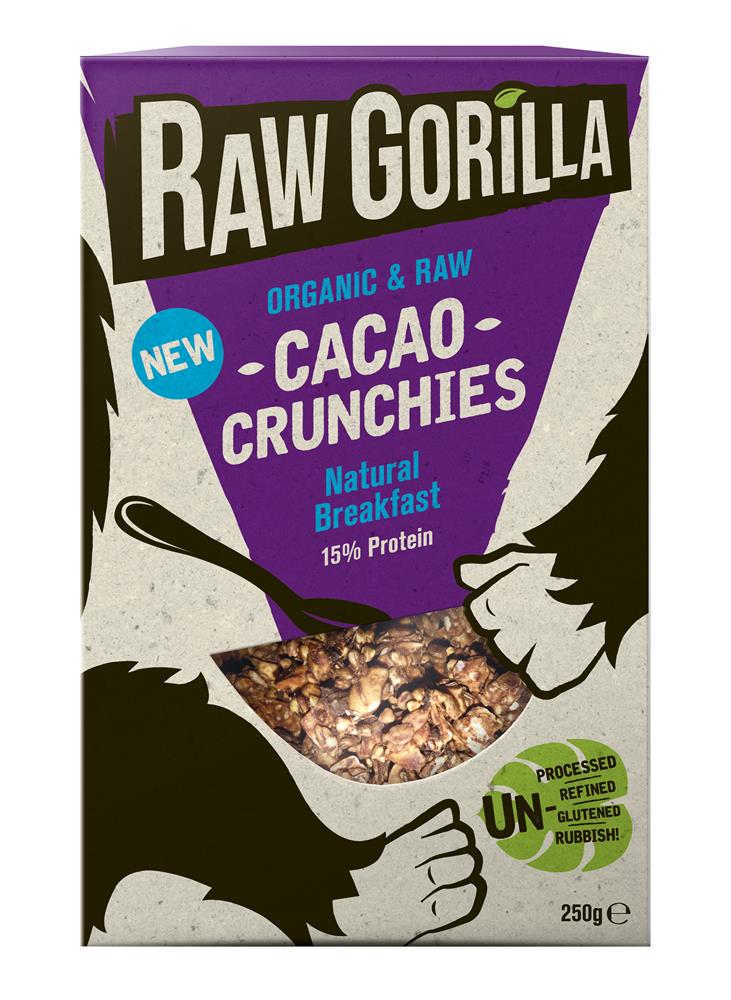 Ακατέργαστο γορίλα Raw Gorilla Cacao Crunchies 250g