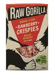 Raw Gorilla Rawberry Crispies 250g, Raw Gorilla