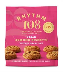 Almond Biscotti Tea Biscuit Share Bag 135g, Rhythm 108