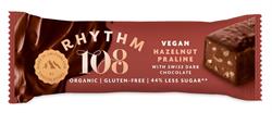 A Swiss chocolate coated bar - Hazelnut Praline flavour., Rhythm 108