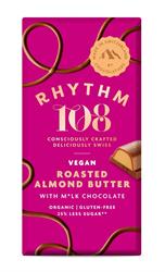 Choc Tablet - Roasted Almond Butter 100g, Rhythm 108