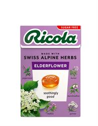 Ricola Elderflower Sugar Free Sweets Box 45g, Ricola