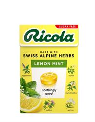 Lemon Mint Sugar Free sweets Box 45g, Ricola