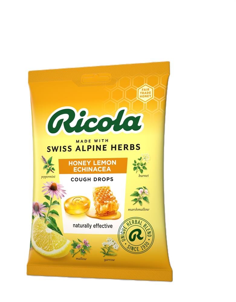 Ο βήχας Ricola πέφτει μελιού λεμόνι Echinacea Bag 75g