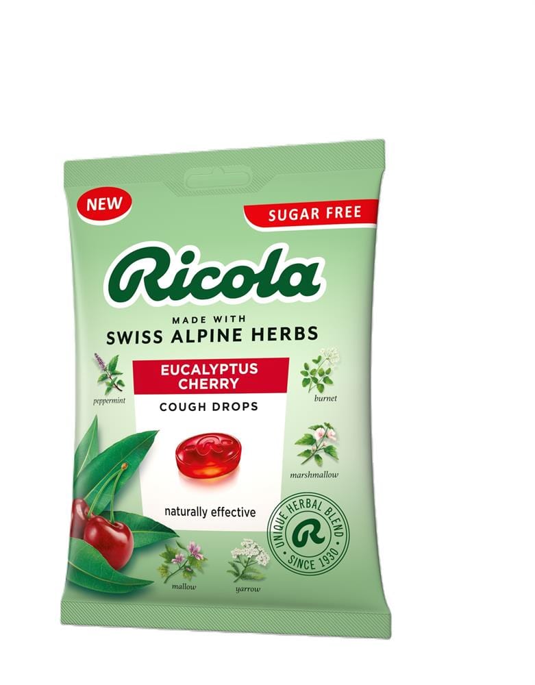 Ricola ricola eucalyptus cherry 70g τσάντα ζάχαρη δωρεάν