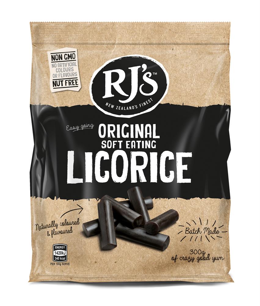 RJ Lakrids Natural Soft Eating Lakorice 300G