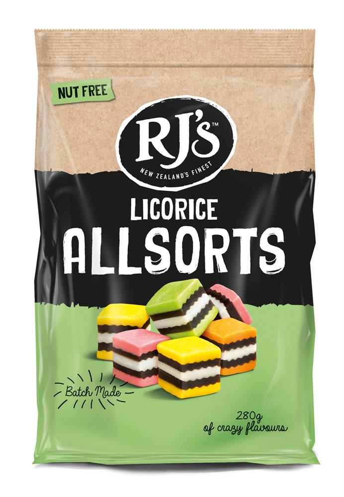 RJ -Lakritz -Lakritz Allsorts Bag 280g