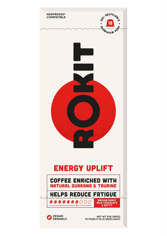 Rokit Pods Energy Uplift Coffee Nespresso Pods - 10 Pod Pack